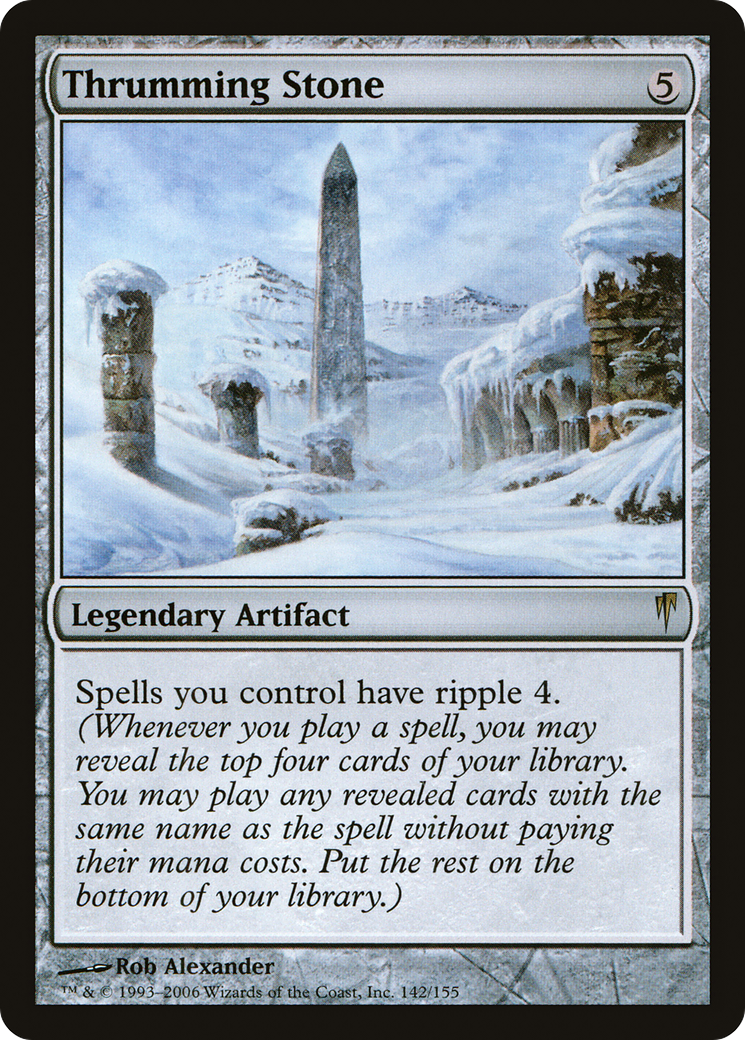 Thrumming Stone (142) Foil - Coldsnap