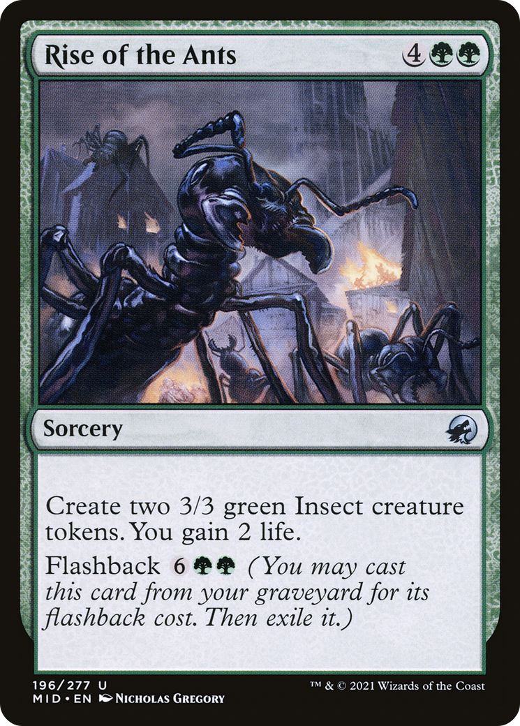 Rise of the Ants (196) Foil - Innistrad: Midnight Hunt