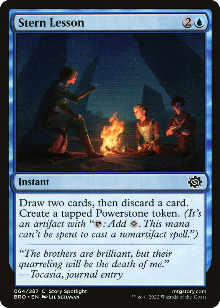 Stern Lesson [The Brothers' War] Foil