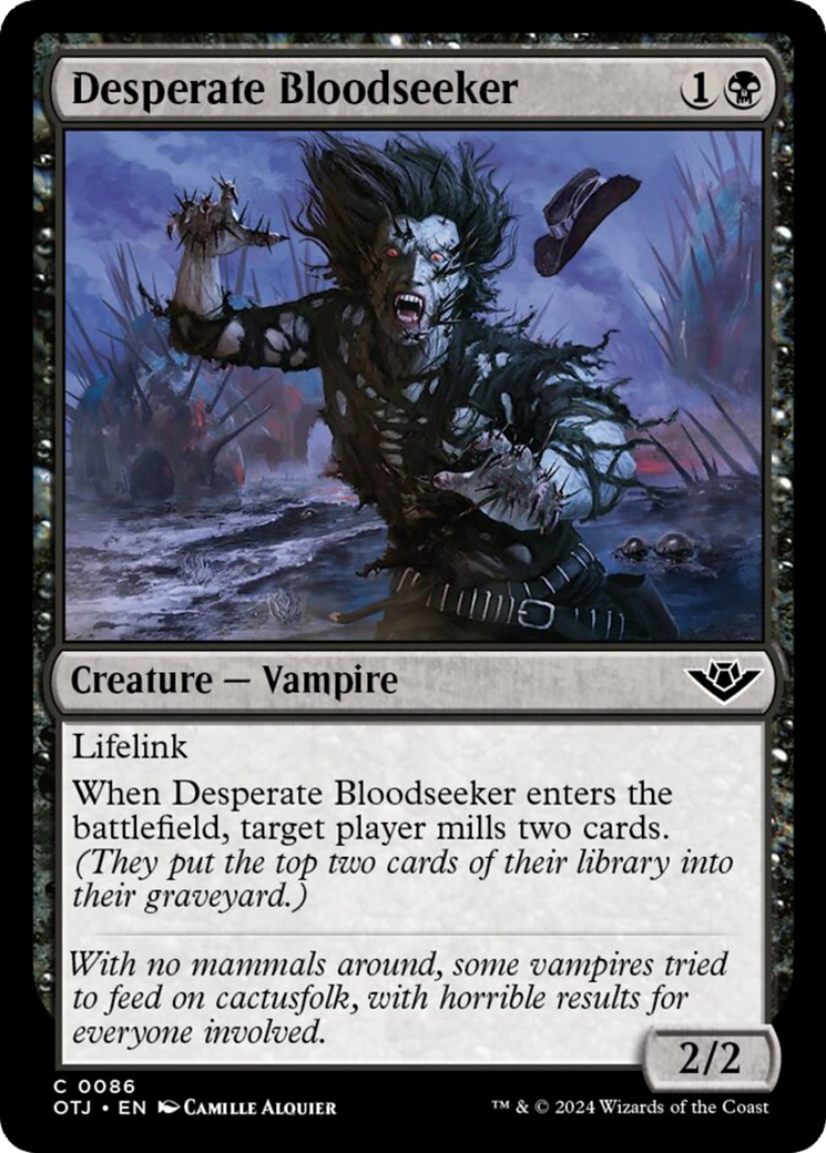Desperate Bloodseeker [Outlaws of Thunder Junction] | Silver Goblin