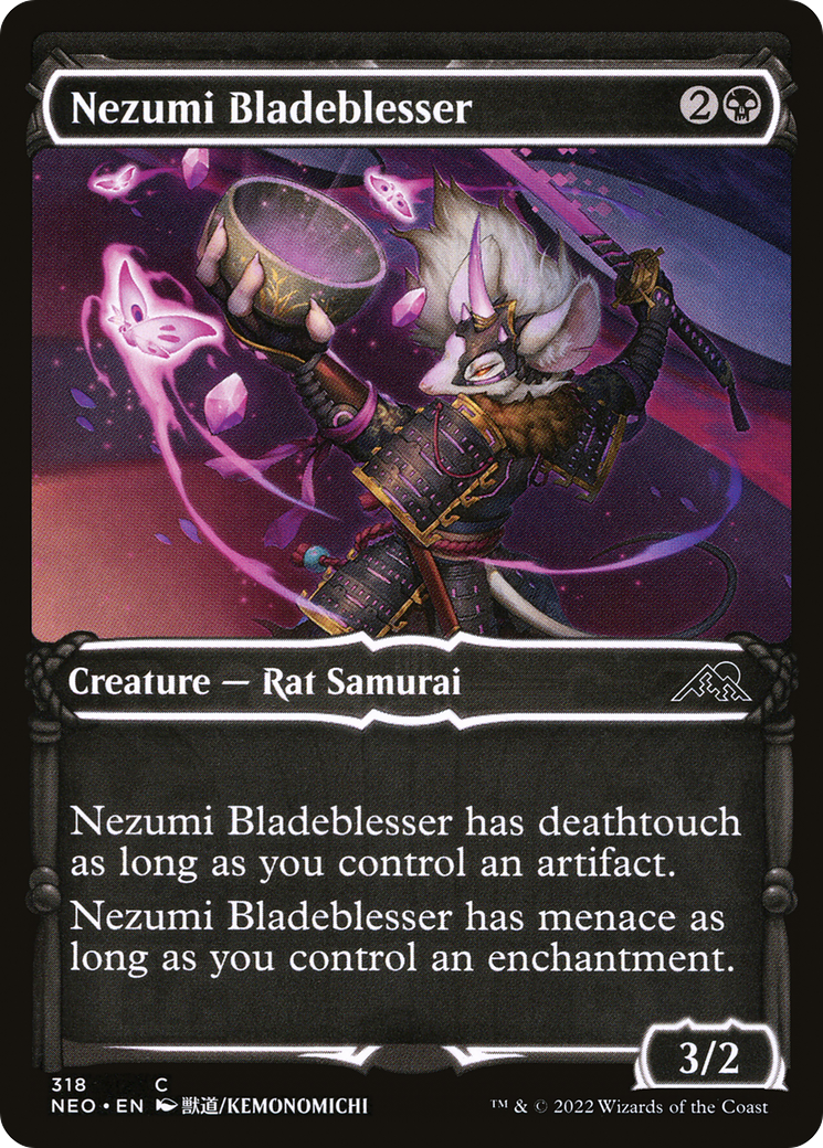 Nezumi Bladeblesser (Showcase Samurai) [Kamigawa: Neon Dynasty] Foil