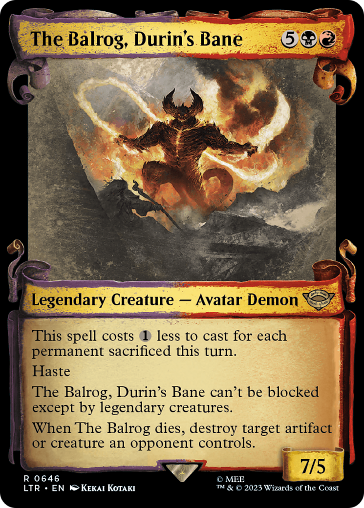 The Balrog, Durin's Bane [The Lord of the Rings: Tales of Middle-Earth Showcase Scrolls] Foil