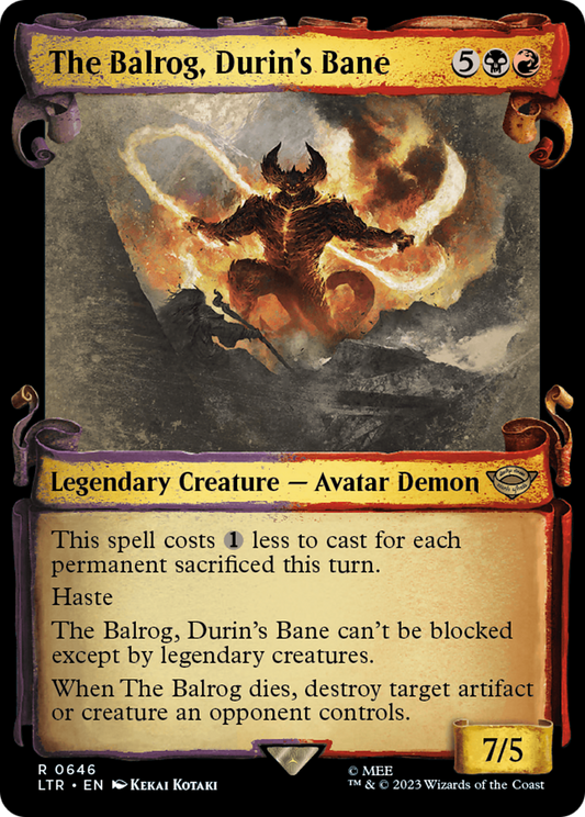 The Balrog, Durin's Bane [The Lord of the Rings: Tales of Middle-Earth Showcase Scrolls] Foil