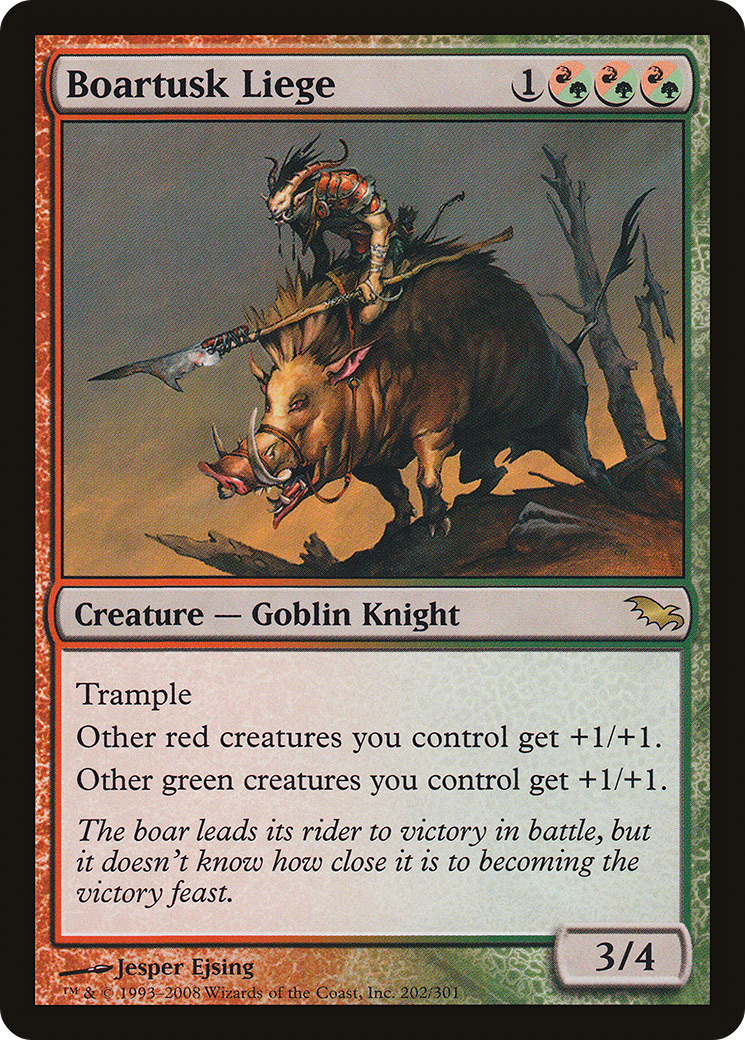 Boartusk Liege [Shadowmoor] Foil