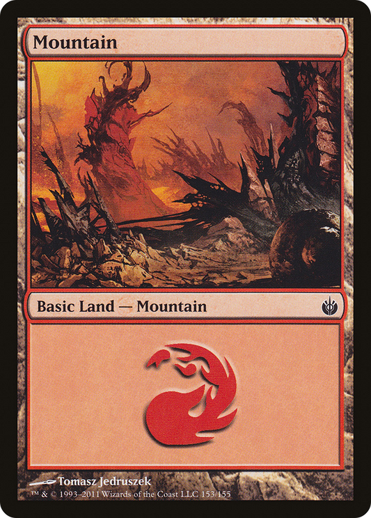 Mountain (153) [Mirrodin Besieged]