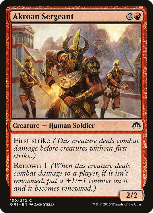 Akroan Sergeant [Magic Origins] Foil