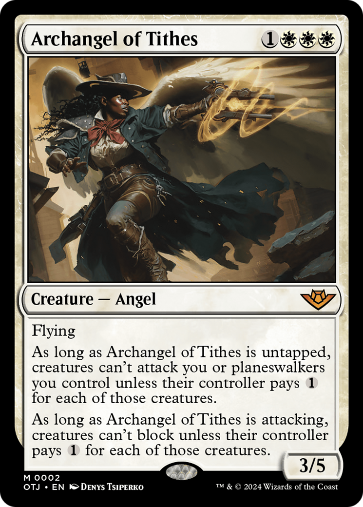 Archangel of Tithes [Outlaws of Thunder Junction] | Silver Goblin