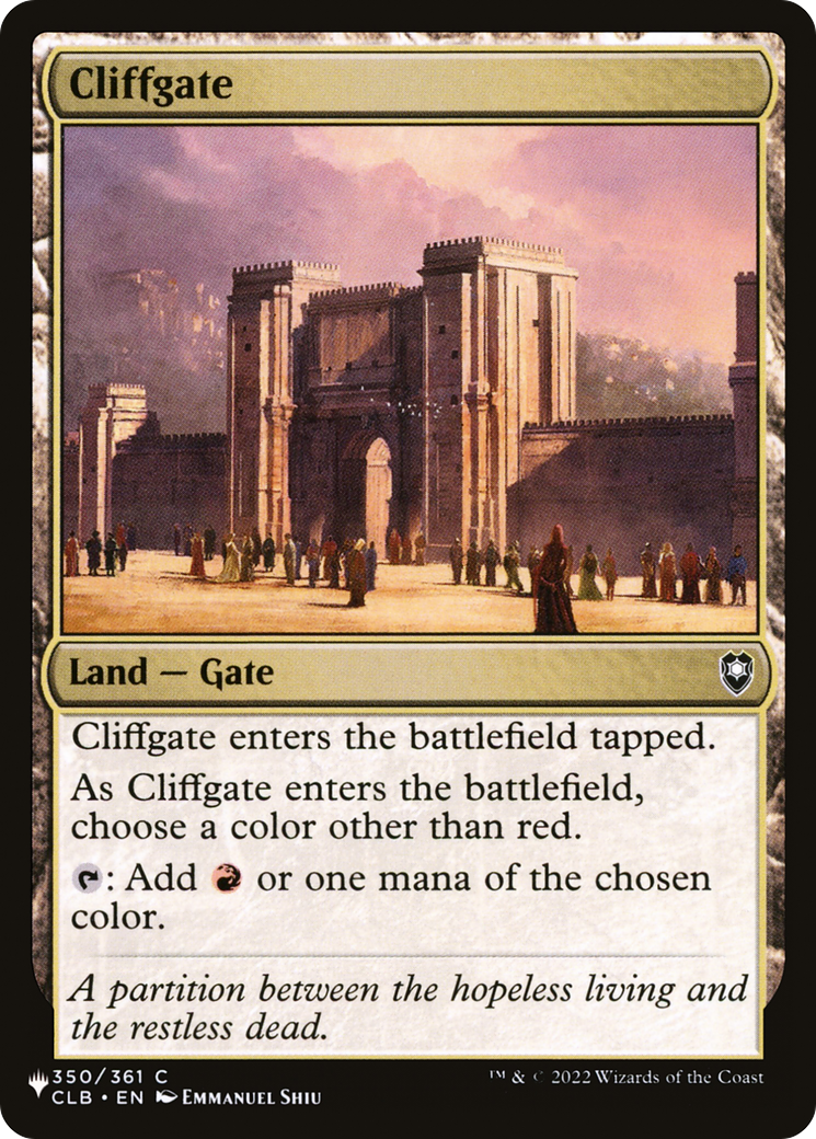 Cliffgate [The List] | Silver Goblin