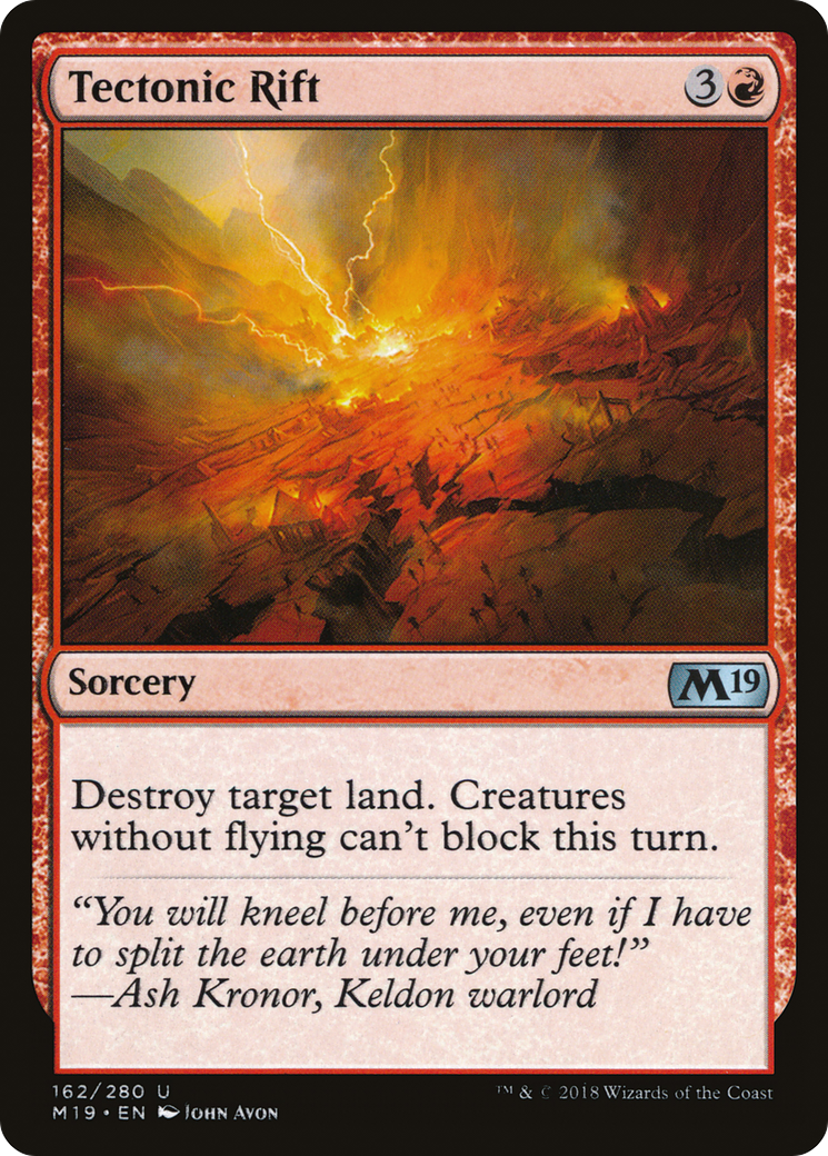 Tectonic Rift (162) Foil - Core Set 2019