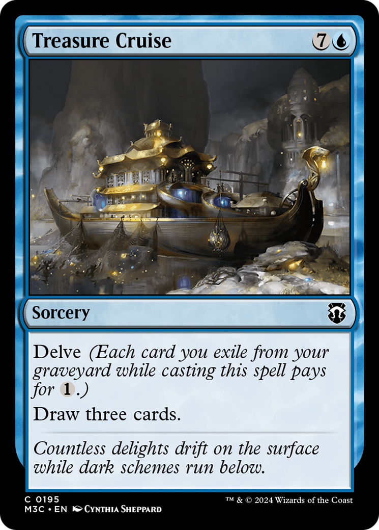 Treasure Cruise (Ripple Foil) [Modern Horizons 3 Commander] | Silver Goblin