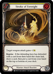 Stroke of Foresight (Yellow) [U-WTR139] (Welcome to Rathe Unlimited)  Unlimited Rainbow Foil | Silver Goblin