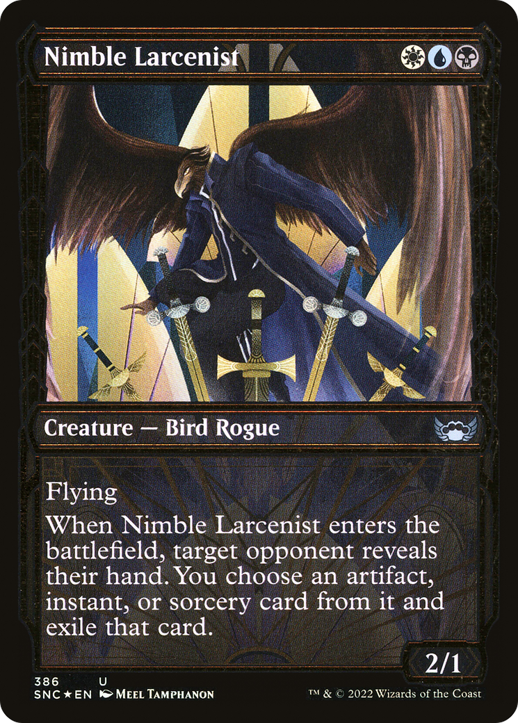 Nimble Larcenist (Showcase Golden Age Gilded Foil) [Streets of New Capenna]