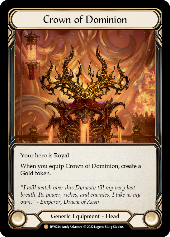 Crown of Dominion [DYN234] (Dynasty)  Rainbow Foil | Silver Goblin