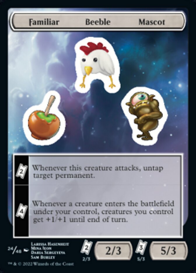 Familiar Beeble Mascot [Unfinity Stickers] | Silver Goblin