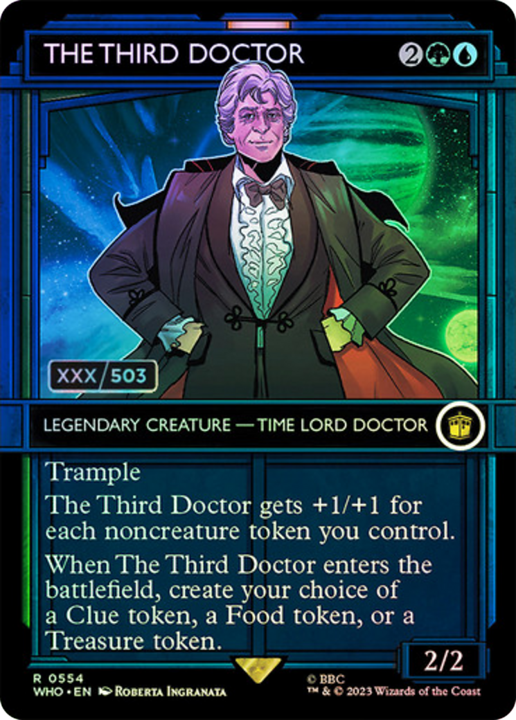 The Third Doctor (Serial Numbered) (Showcase) (554) Foil - Doctor Who
