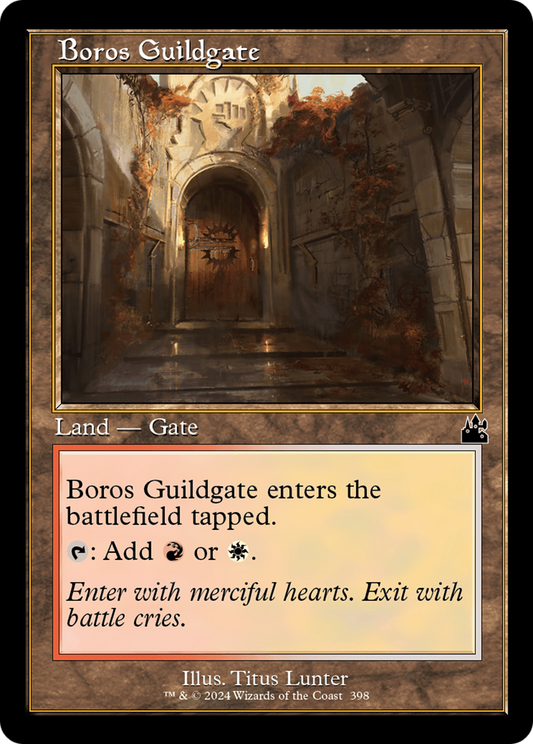 Boros Guildgate (Retro Frame) [Ravnica Remastered] Foil