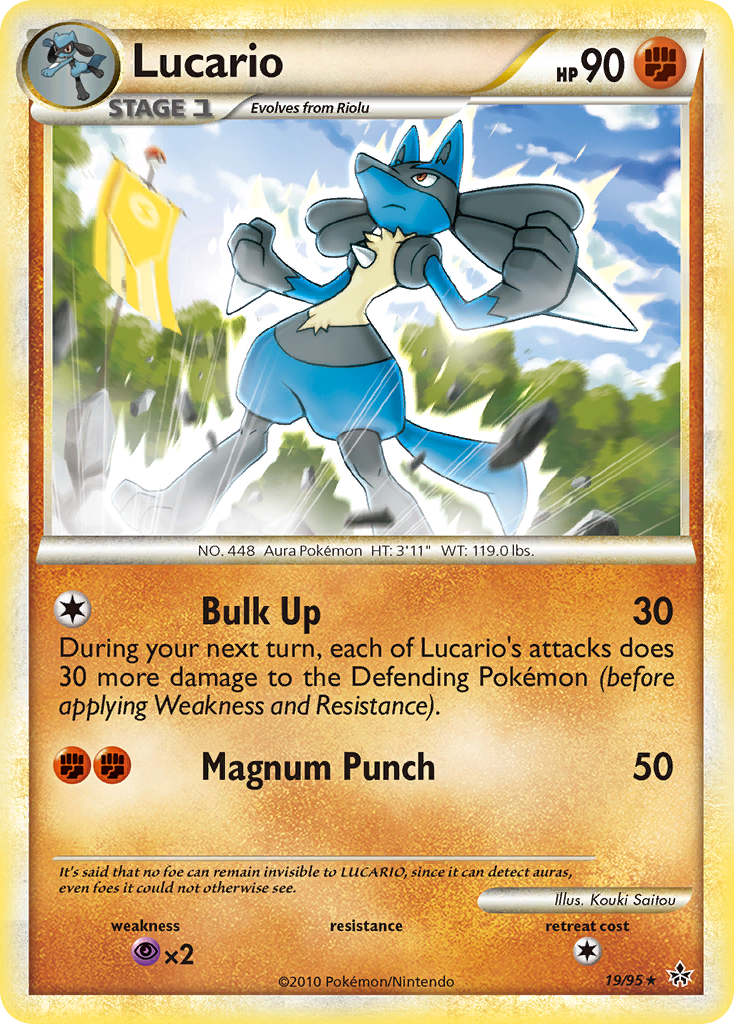 Lucario (19/95) [HeartGold & SoulSilver: Unleashed] | Silver Goblin