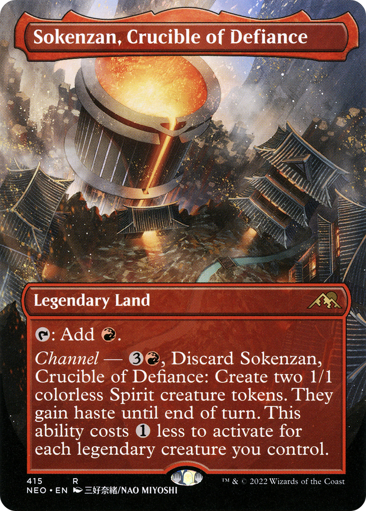 Sokenzan, Crucible of Defiance (415) Foil - Kamigawa: Neon Dynasty
