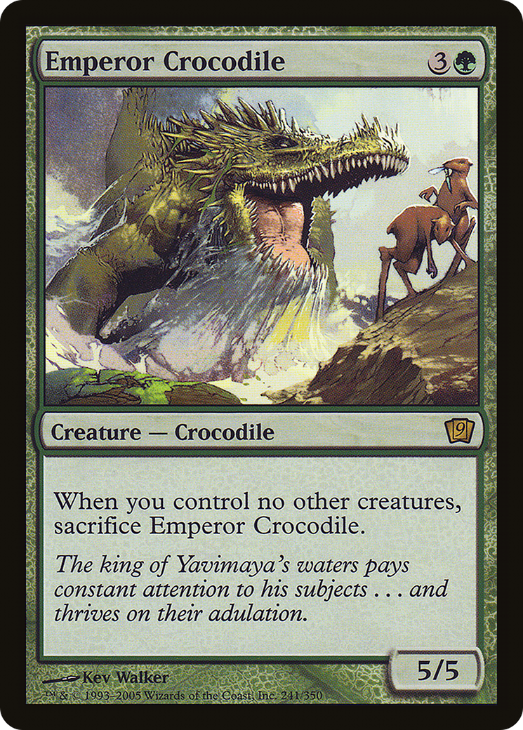 Emperor Crocodile (241★) Foil - Ninth Edition