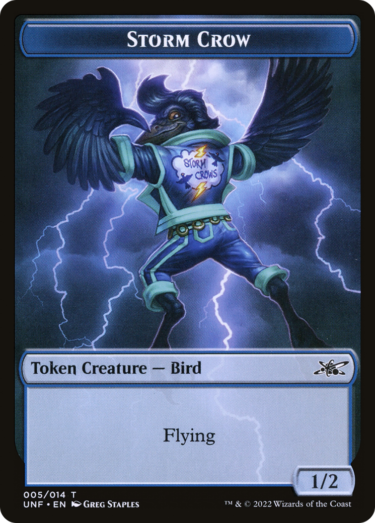 Storm Crow Token [Unfinity Tokens] | Silver Goblin