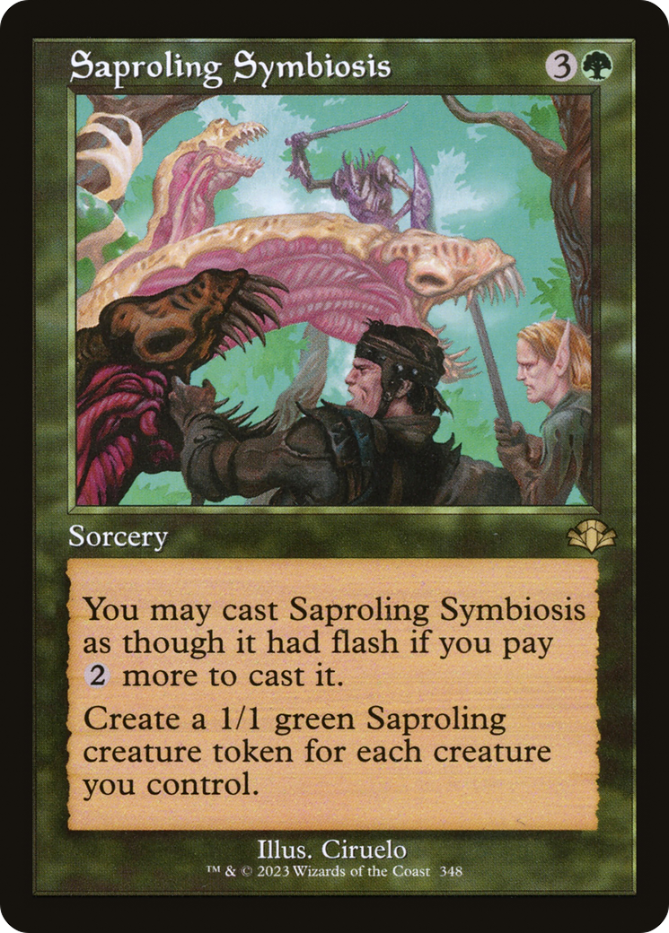 Saproling Symbiosis (Retro) [Dominaria Remastered] | Silver Goblin