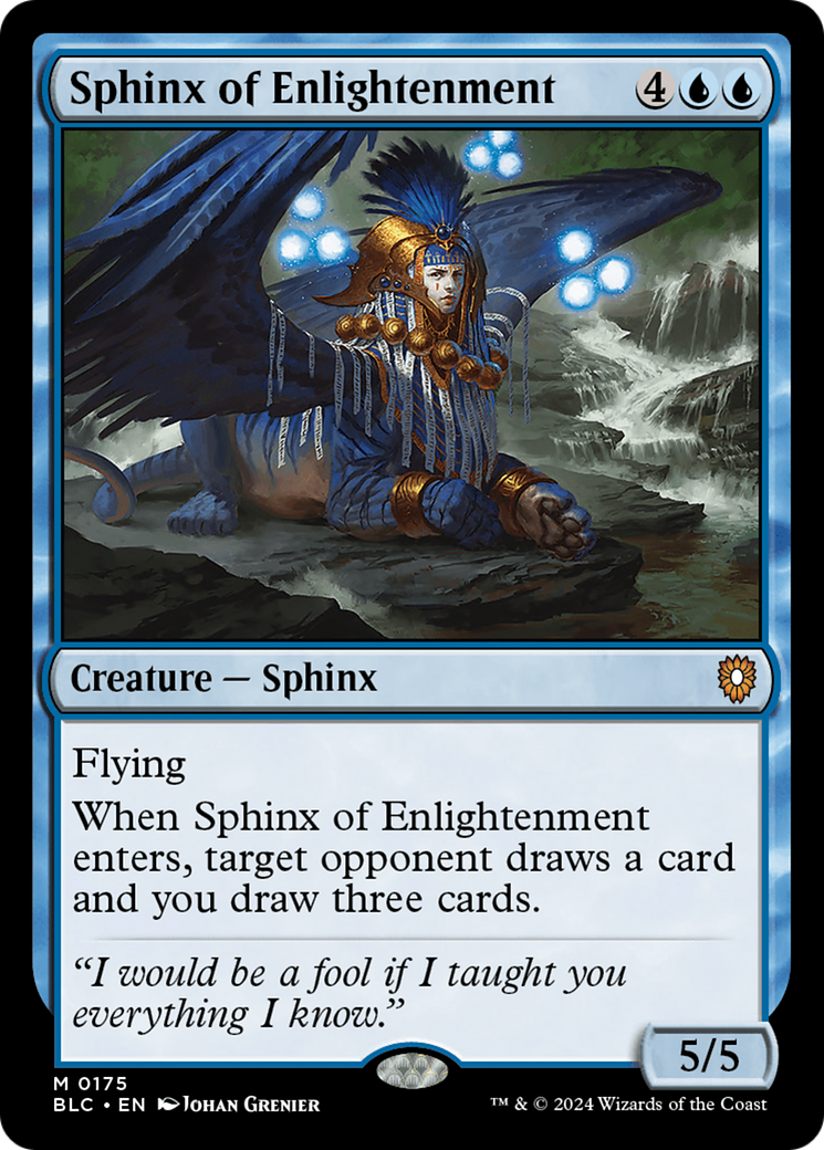 Sphinx of Enlightenment [Bloomburrow Commander] | Silver Goblin