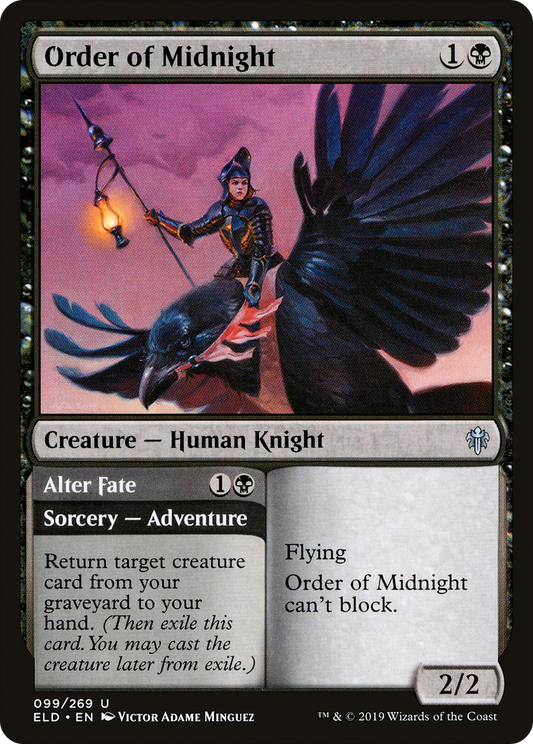 Order of Midnight // Alter Fate [Throne of Eldraine] Foil
