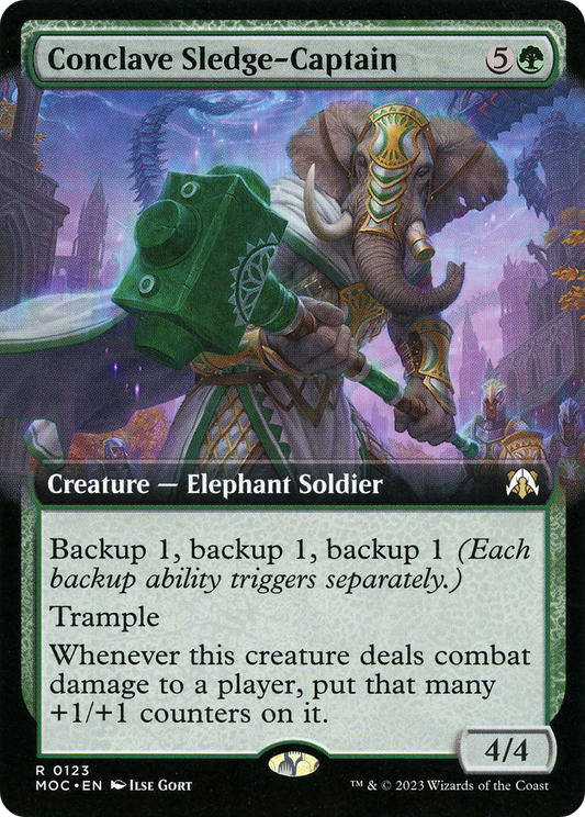 Conclave Sledge-Captain (Extended Art) [March of the Machine Commander]