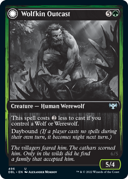Wolfkin Outcast // Wedding Crasher [Innistrad: Double Feature] Foil