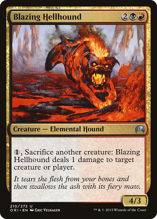 Blazing Hellhound [Magic Origins] Foil