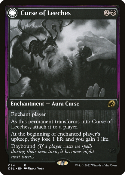Curse of Leeches // Leeching Lurker [Innistrad: Double Feature] Foil