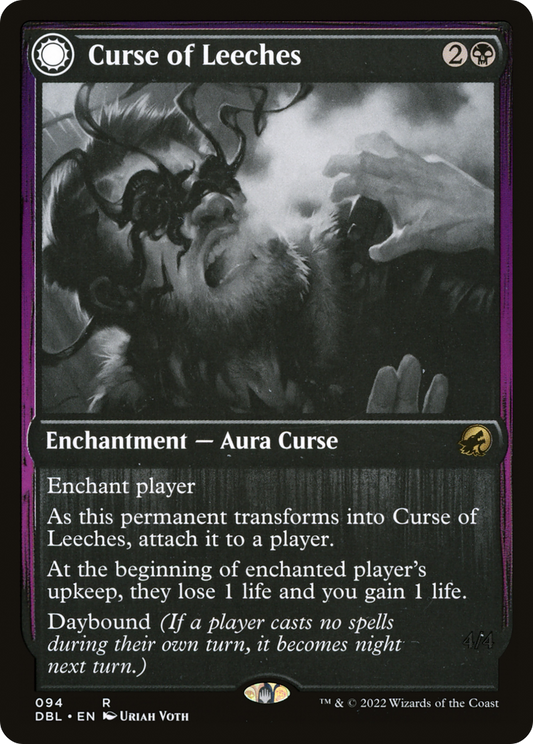 Curse of Leeches // Leeching Lurker [Innistrad: Double Feature] Foil