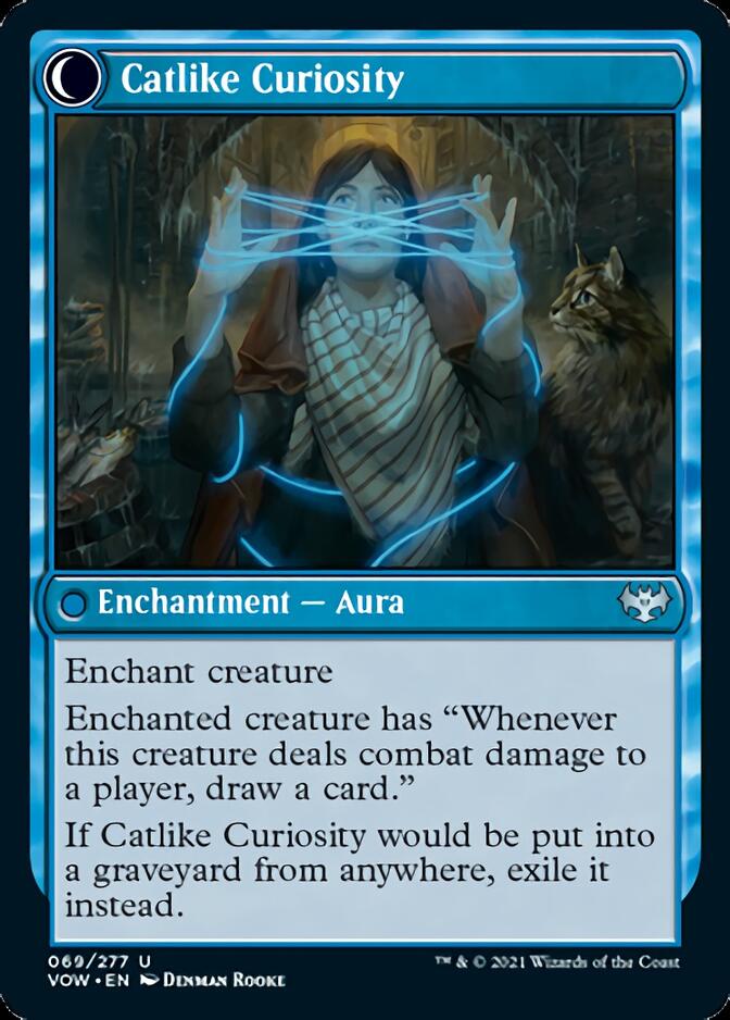 Mischievous Catgeist // Catlike Curiosity [Innistrad: Crimson Vow] Foil