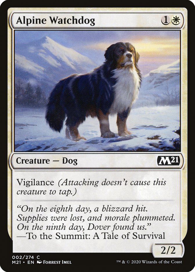 Alpine Watchdog [Core Set 2021] | Silver Goblin