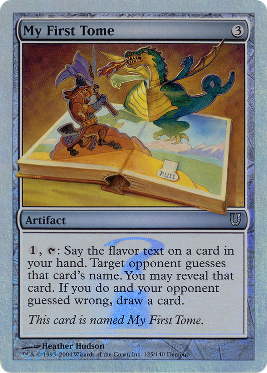 My First Tome (Alternate Foil) [Unhinged]
