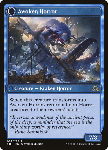 Thing in the Ice // Awoken Horror [Shadows over Innistrad] Foil