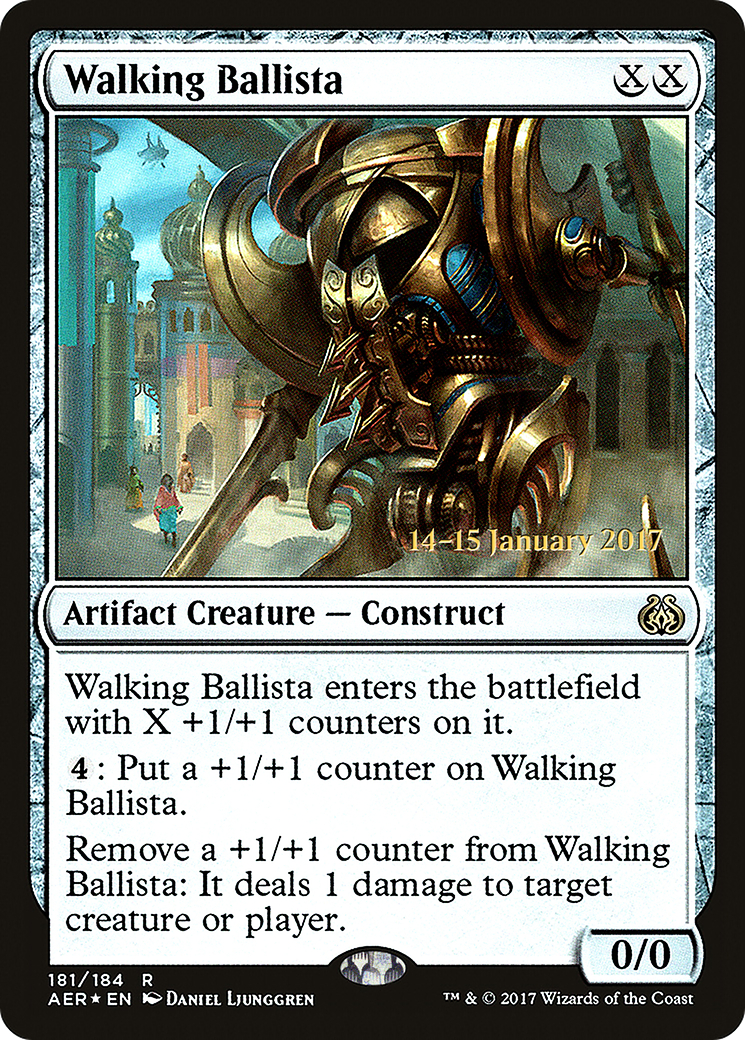 Walking Ballista [Aether Revolt Prerelease Promos] | Silver Goblin