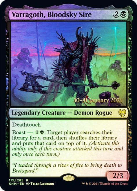 Varragoth, Bloodsky Sire [Kaldheim Prerelease Promos] | Silver Goblin