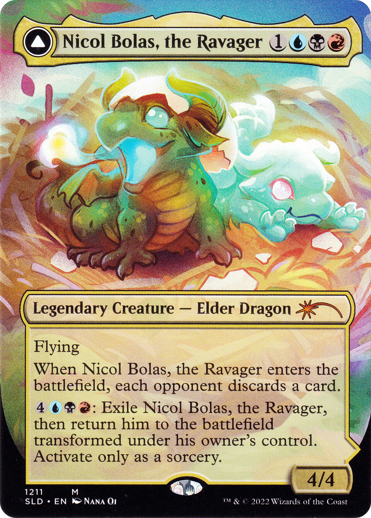 Nicol Bolas, the Ravager // Nicol Bolas, the Arisen (1211) - Secret Lair Drop