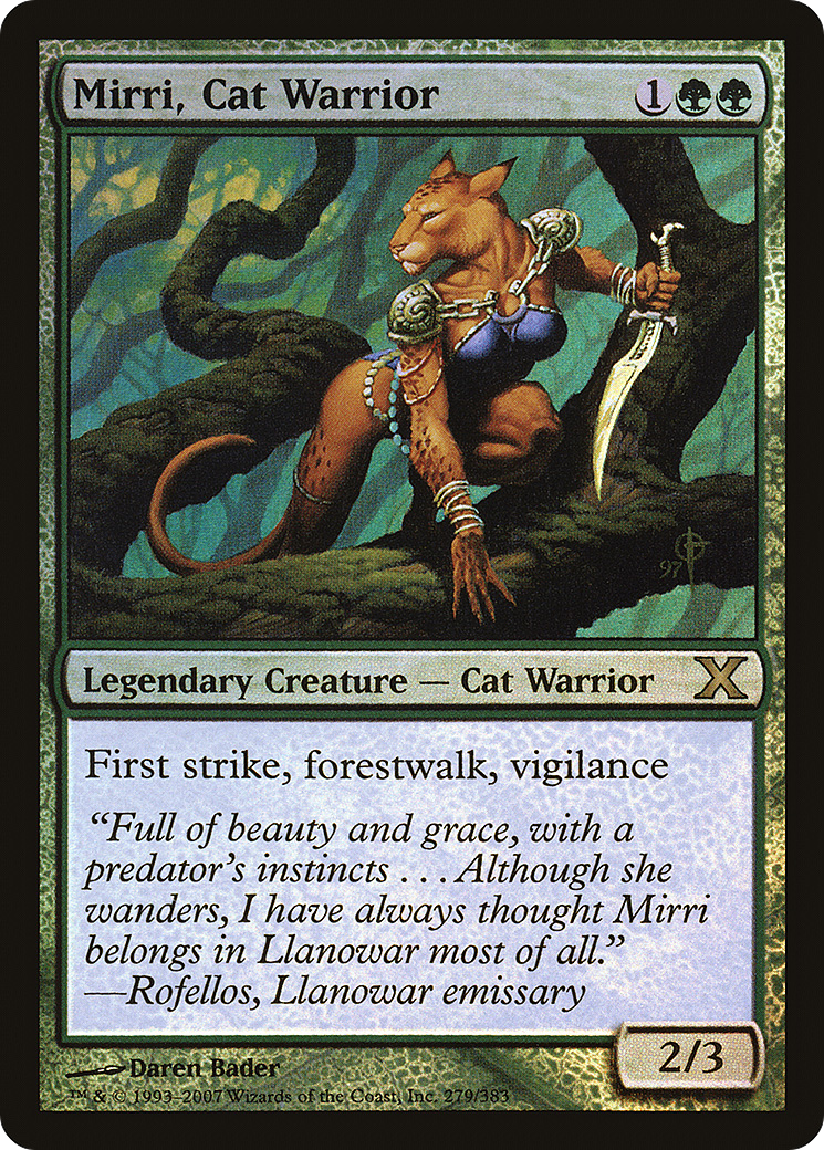 Mirri, Cat Warrior (279) Foil - Tenth Edition