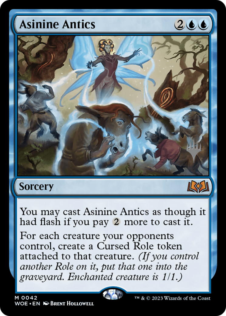 Asinine Antics (Promo Pack) [Wilds of Eldraine Promos] | Silver Goblin