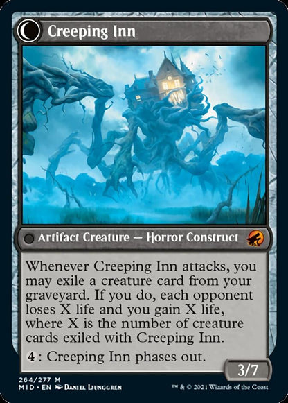 Hostile Hostel // Creeping Inn [Innistrad: Midnight Hunt] Foil