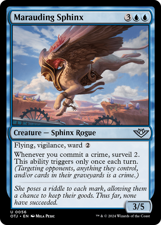 Marauding Sphinx [Outlaws of Thunder Junction] Foil