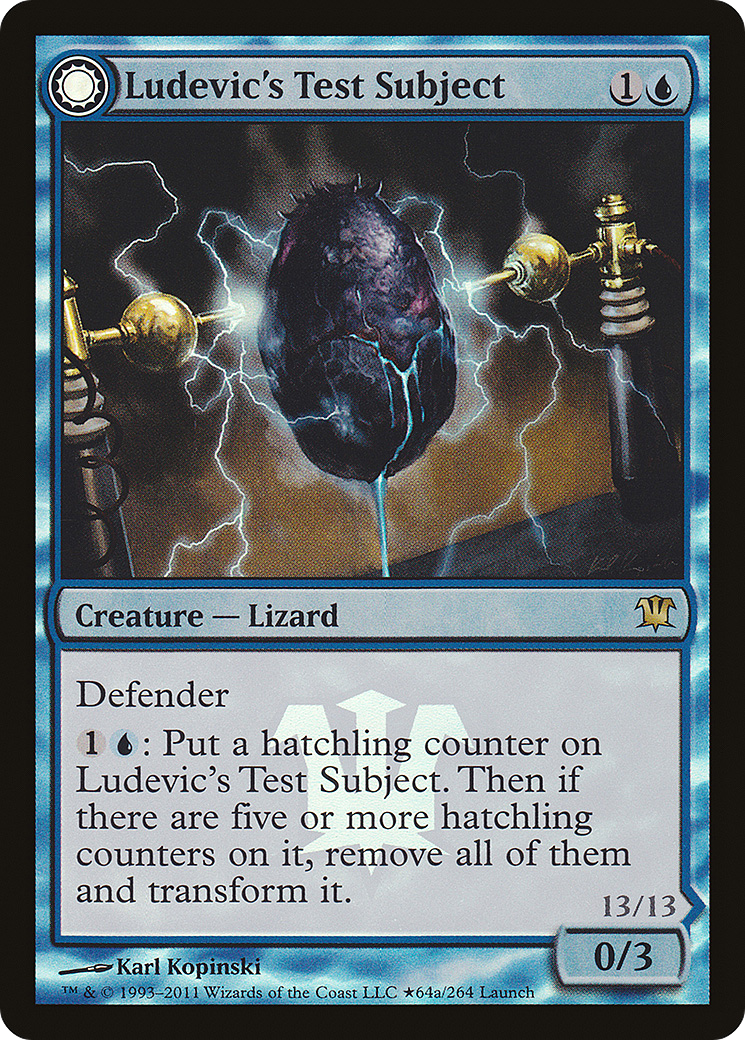 Ludevic's Test Subject // Ludevic's Abomination (64★) Foil - Innistrad Promos