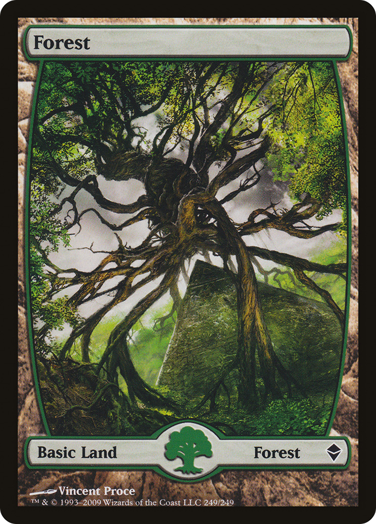 Forest (249) [Zendikar] Foil