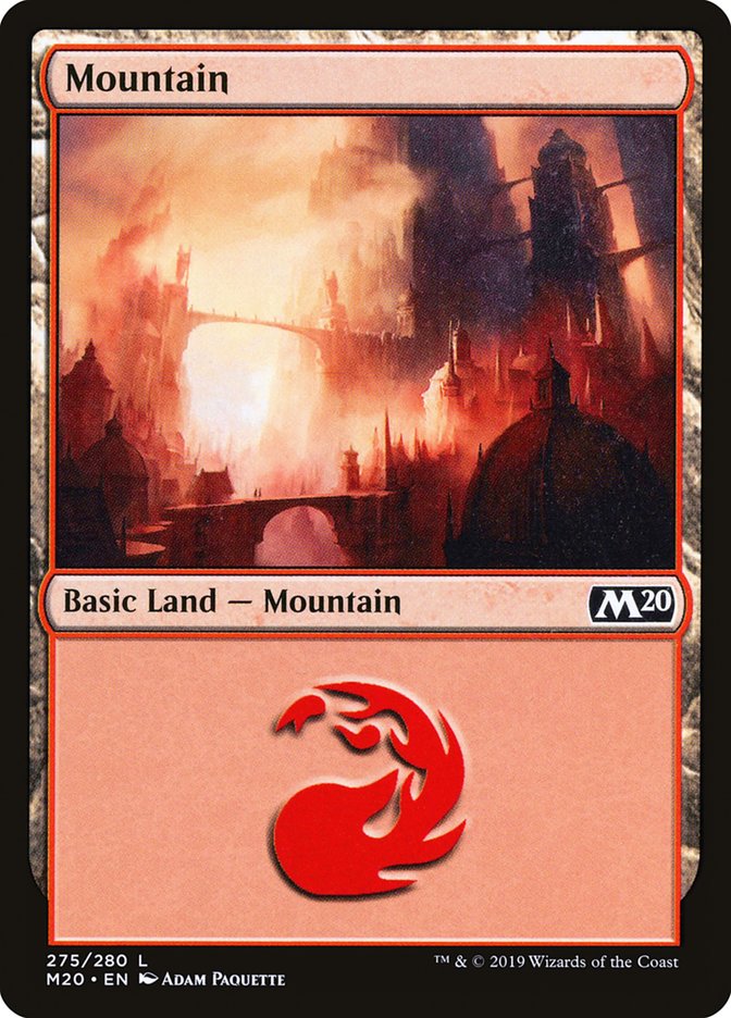 Mountain (275) [Core Set 2020] | Silver Goblin