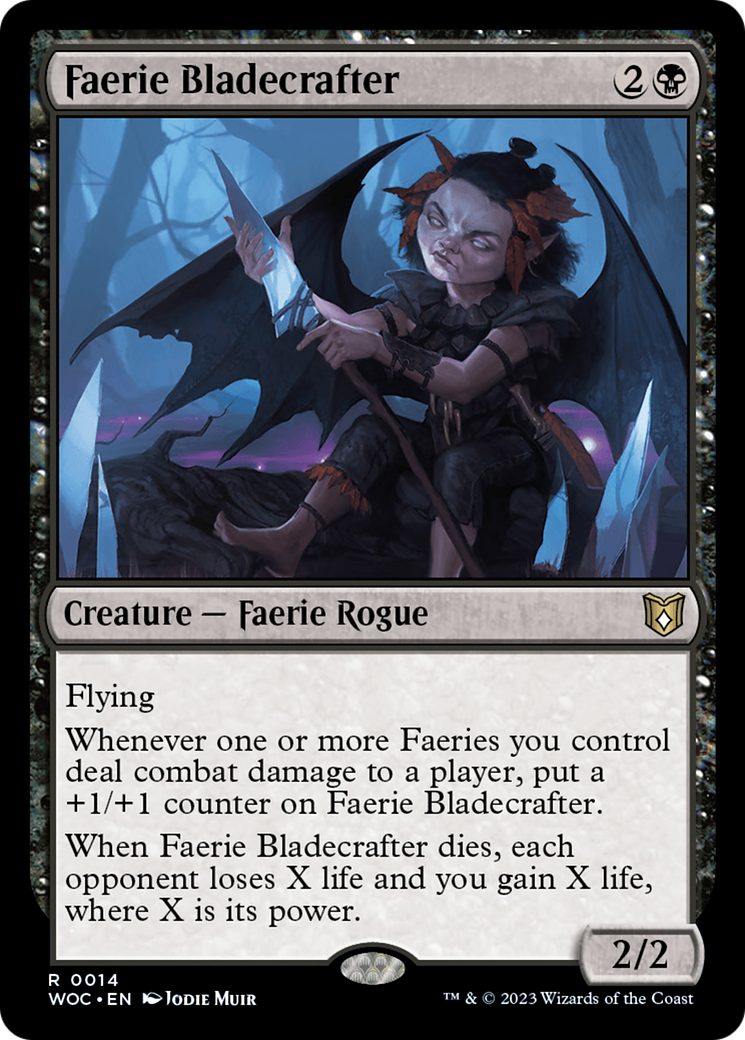 Faerie Bladecrafter [Wilds of Eldraine Commander] | Silver Goblin