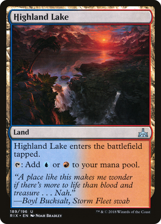 Highland Lake [Rivals of Ixalan] Foil
