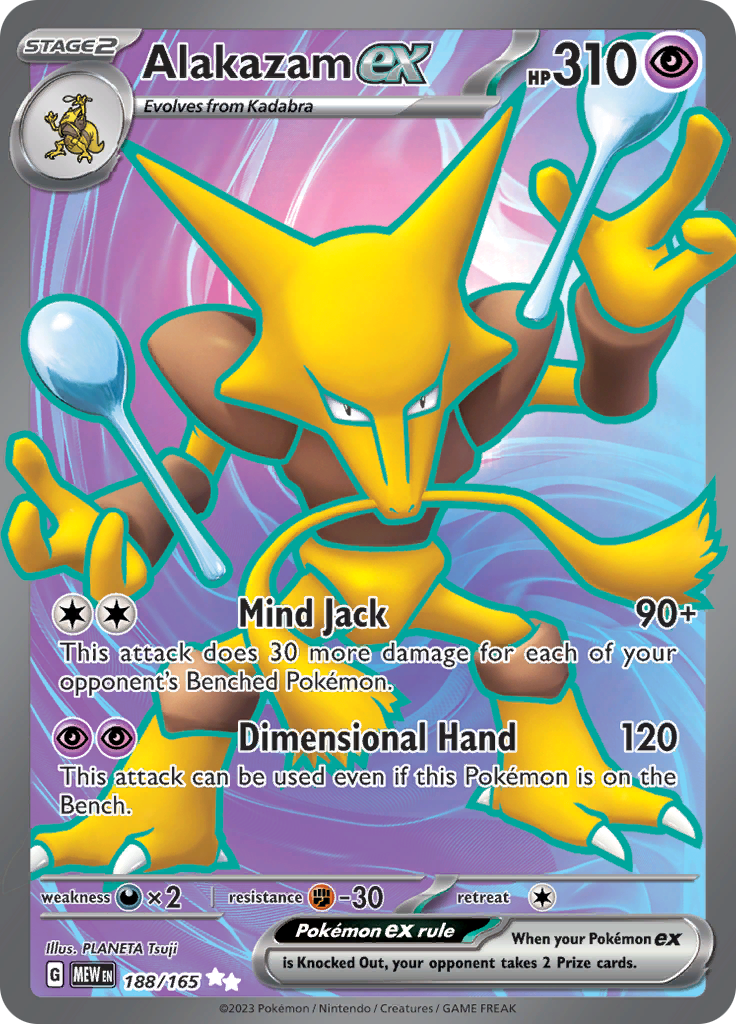 Alakazam ex (188/165) [Scarlet & Violet: 151] | Silver Goblin