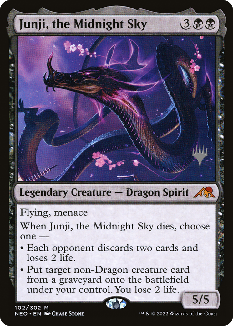 Junji, the Midnight Sky (Promo Pack) [Kamigawa: Neon Dynasty Promos] | Silver Goblin